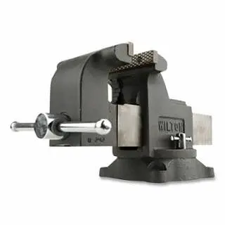 Wilton Environmentally-Safe Shop Bench Vise, 6 Jaw Width, 3-1/2 Throat Depth, Swivel Base, 63302