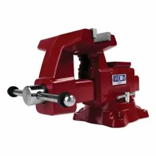 Wilton Functionality Bench Vise, 6-1/2 Jaw Width, 4 Throat Depth, 360° Swivel Base, 28820