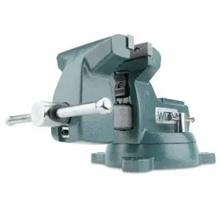 Wilton Low-Profile Mechanics Vises, 4 Jaw, 3-7/16 Throat, Swivel Base, Single piece per pack, 21300