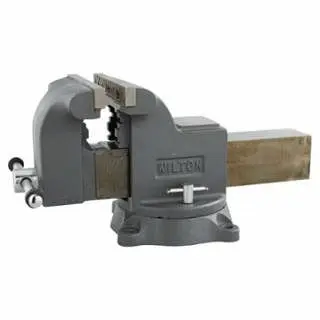 Wilton Protective Shop Bench Vise, 8 Jaw Width, 4 Throat Depth, Swivel Base, 63304