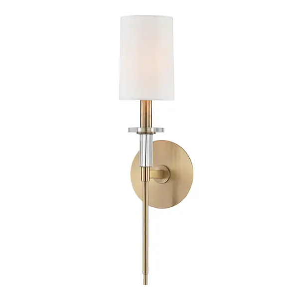 Amherst Aged Brass Slim 1 Light Wall Sconce | Outlet