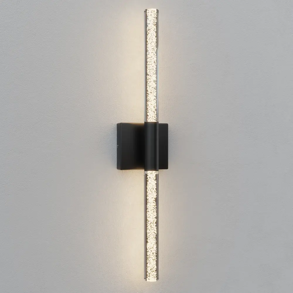 Elysian 24''H Dimmable Led Sconce Tempered Glass #7082