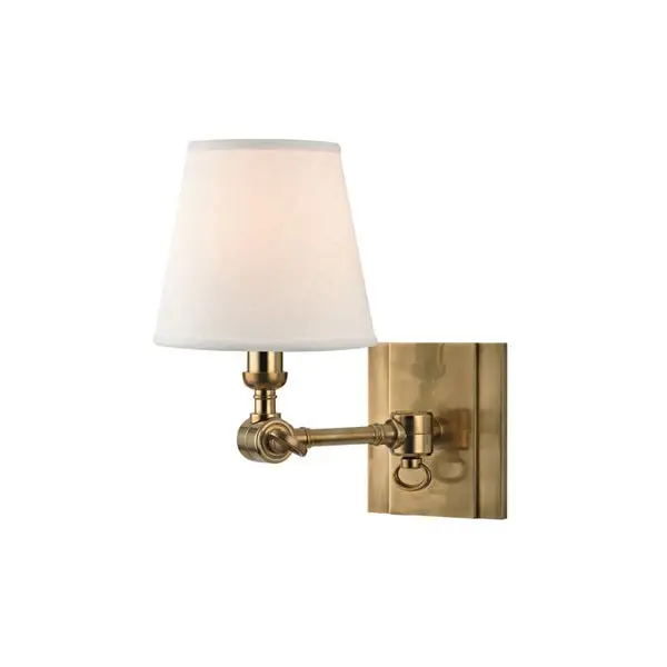 Hillsdale 1 Light Wall Sconce - Aged Warm alloy