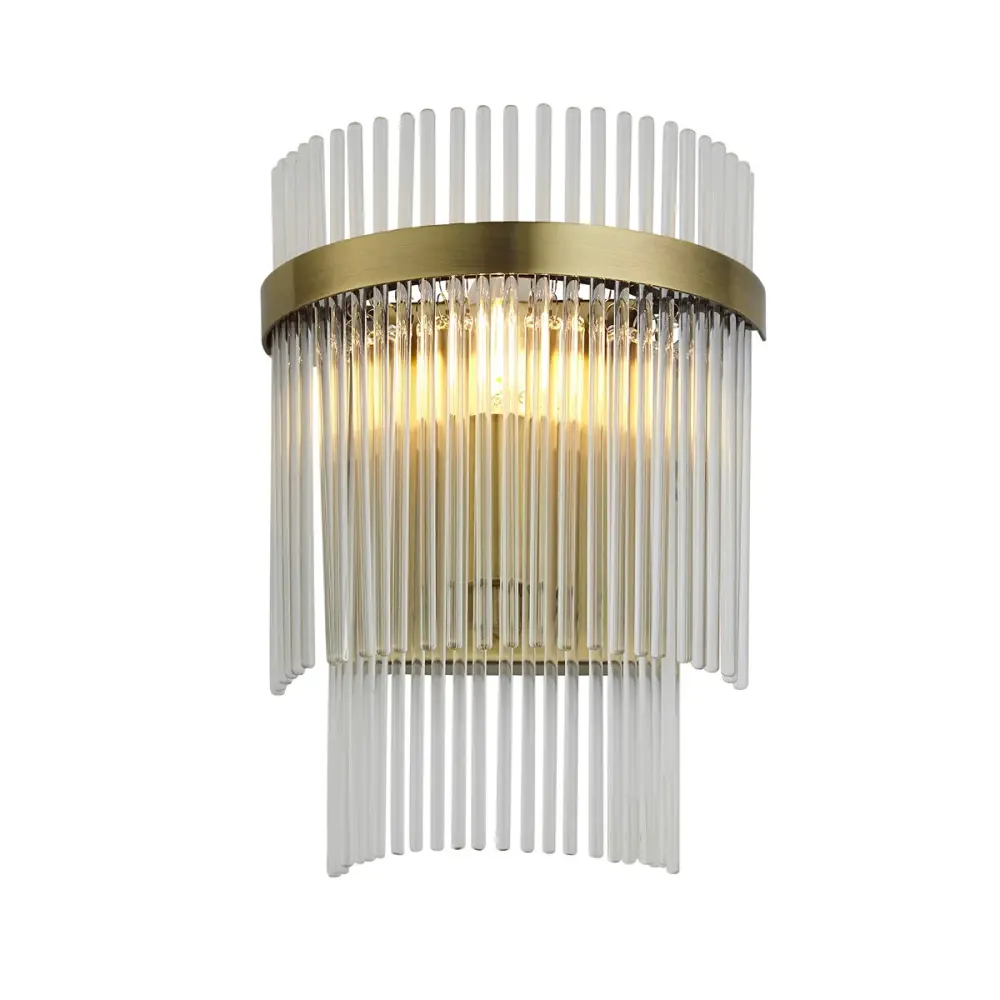 Marietta Glass Wall Light - Antique Warm alloy