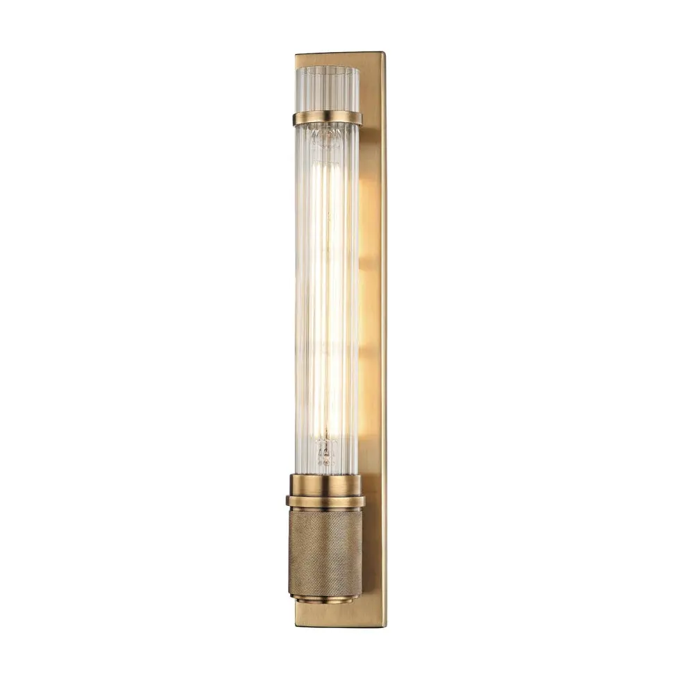 Shaw 1 Light Wall Sconce - Aged Warm alloy
