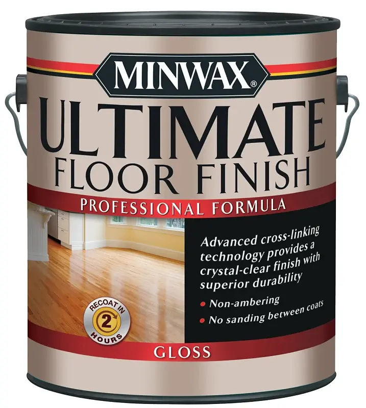 Minwax 131010000 Ultimate Floor Finish Paint, Gloss, Liquid, Crystal Lucid, 1 gal, Can