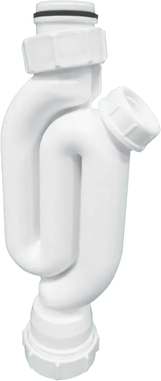McAlpine X10A 75mm Water Seal Straight Through Trap Multifit Outlet and Two Cleaning Eyes