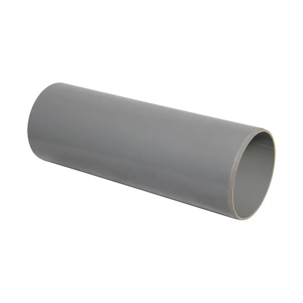 FloPlast Plain Soil Pipe 110mm x 4 Metre Grey (Pack 2)