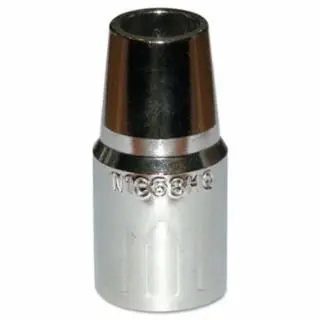 Bernard High-Visibility Quick Tip Mig Nozzle, Threaded, 5/8 Bore, Series 1 Tip, Plated Copper, Heavy Duty, Quantity: 10 pi...