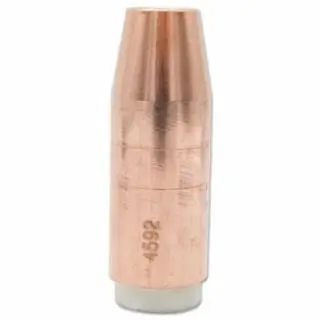 Bernard No-Tool Mig Nozzles, Elliptical Series, 5/8 Bore, Copper, Quantity: 1 piece, 4592