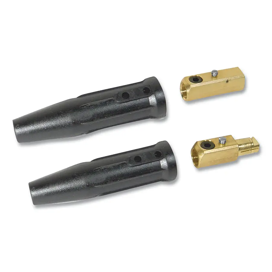 Best Welds Cable Connector, LC40 Male/Female, Ball Point Connection, 1/0 to 2/0 Cable Capacity