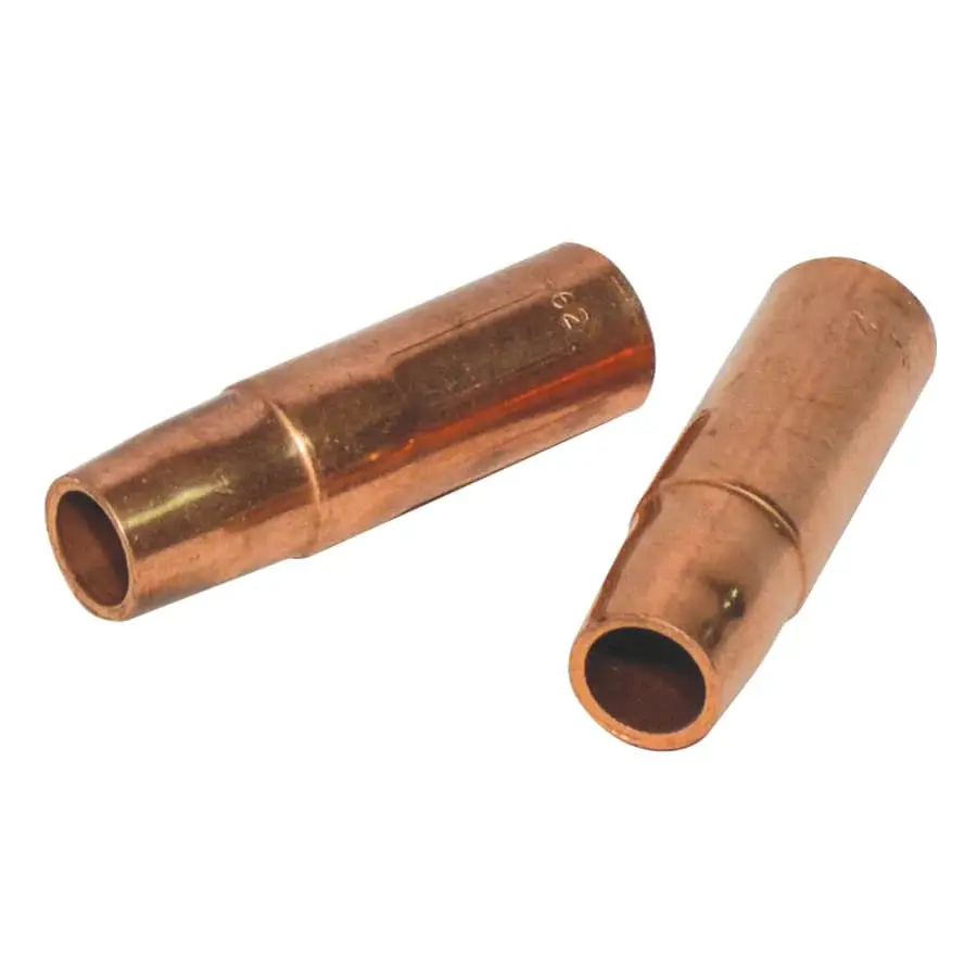 Best Welds MIG Gun Nozzle, 1/8 Recess, 5/8 Bore, Tweco® Style 23, Self-Insulated, Red metal, 2 Pack