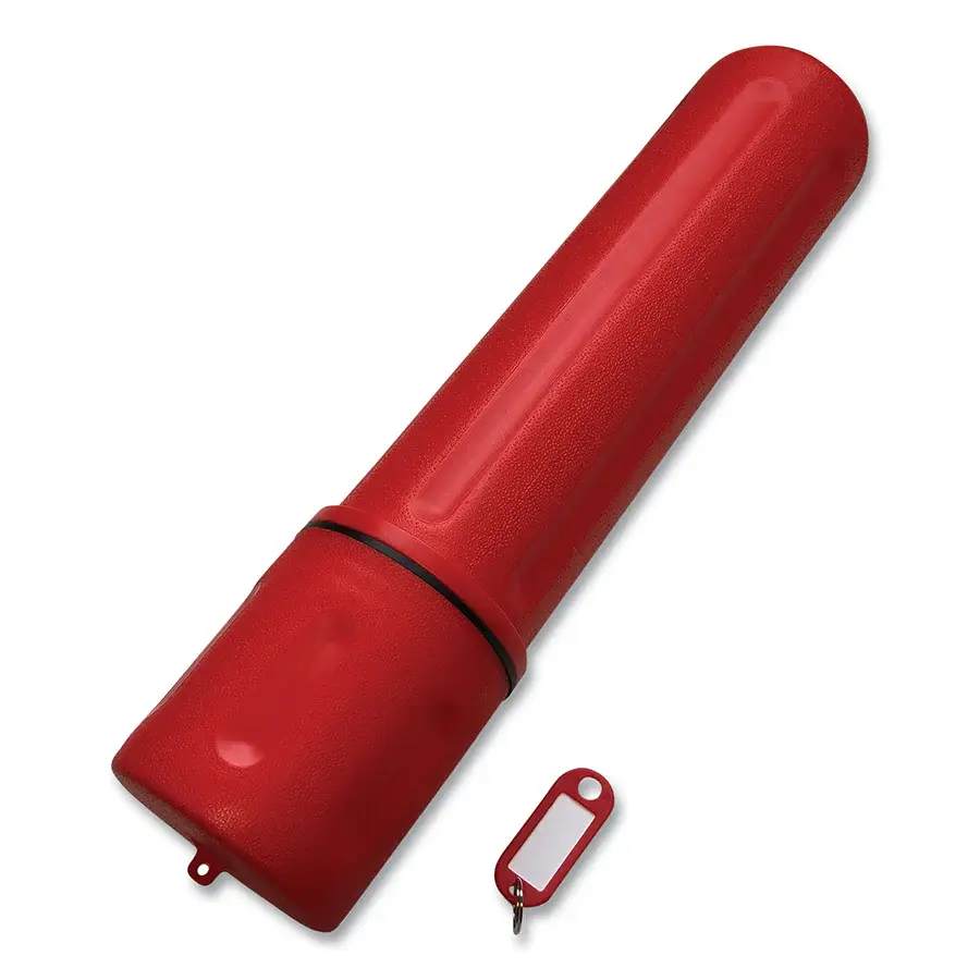Best Welds Rod Storage Tube, 10 lb Capacity, High Impact Polyethylene, 14 L, Red