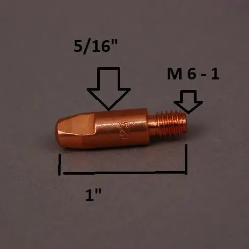 Contact Tip, set ten, f/24 Series MIG Welding Guns