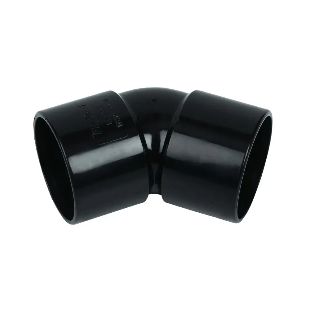 FloPlast ABS Solvent Weld 135 Degree Obtuse Bend 50mm Onyx WS20B (Pack 10)