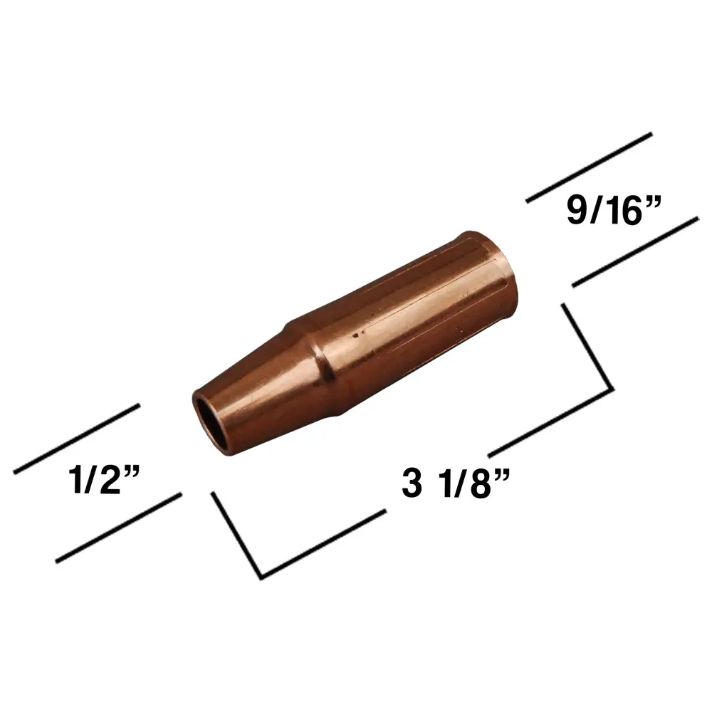 1/2" Flush Nozzle, duo-pack, f/Tweco® #3 Style MIG Welding Guns