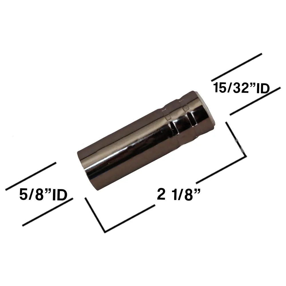 Gas Nozzle, set three, f/15 Series MIG Welding Guns