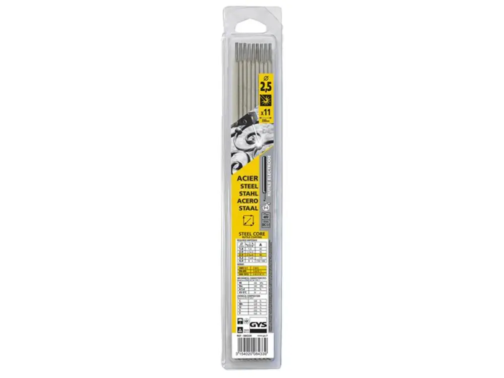 Gys Welding Rutile Electrodes Stainless 2.5mm (Pack 11)
