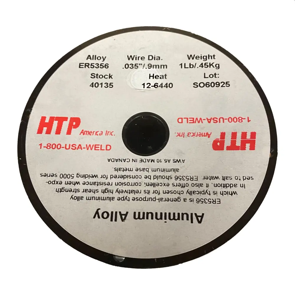 HTP® America ER5356 Aluminium MIG Welding Wire, 1lb, 4" Spool