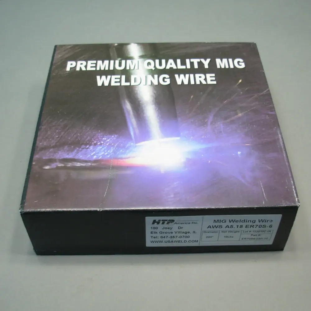 HTP® America ER70S-6 Mild Hardened MIG Welding Wire, 10 lb, 8" Spool