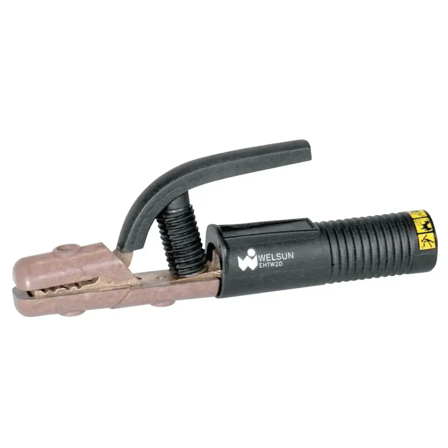 Top Welds Electrode Holder - High Tong Type, 200 , Brass, #3 Cable, 3.2 mm Electrode Cap, 8.46 L