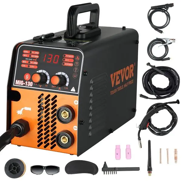 VEVOR MIG Welder, 130A Welding Machine, DHJWQSHMIGTIGBKDNV1