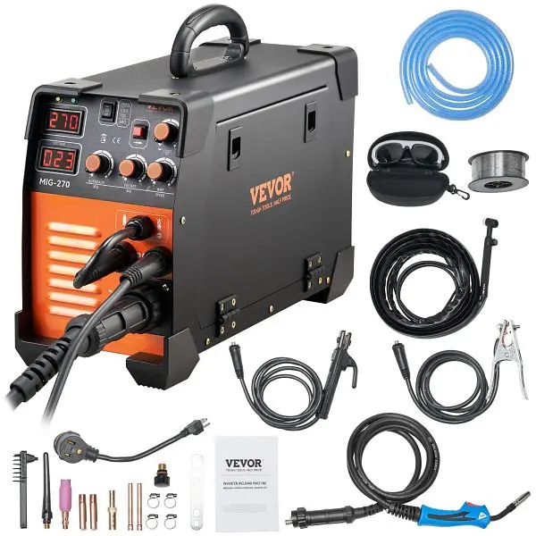 VEVOR Mig Welder Welding Machine 270A MIG MMA TIG 3 1 Welder Combo 110V/220V, DHJMIGMMAMIGLL6WNV5
