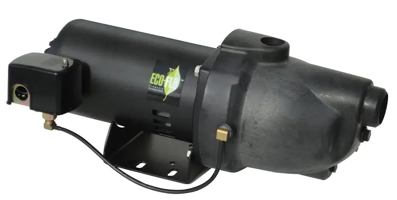 Eco-Flo EFSWJ5P Shallow Well Jet Pump, 12.2 , 115/230 V, 1/2 hp, 1-1/4 Connection, 140.71 ft Max Head, 7.5 gpm