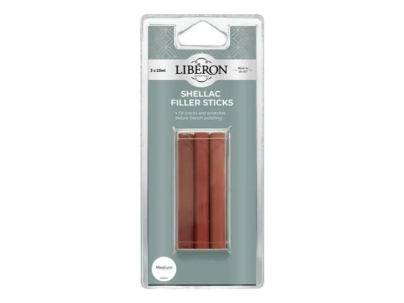 Clear Dry Liberon Shellac Filler Sticks Medium (3 Pack)