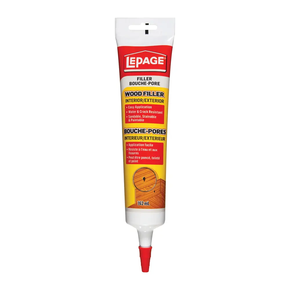 Interior and Exterior Rubberized Wood Filler, 162 ml