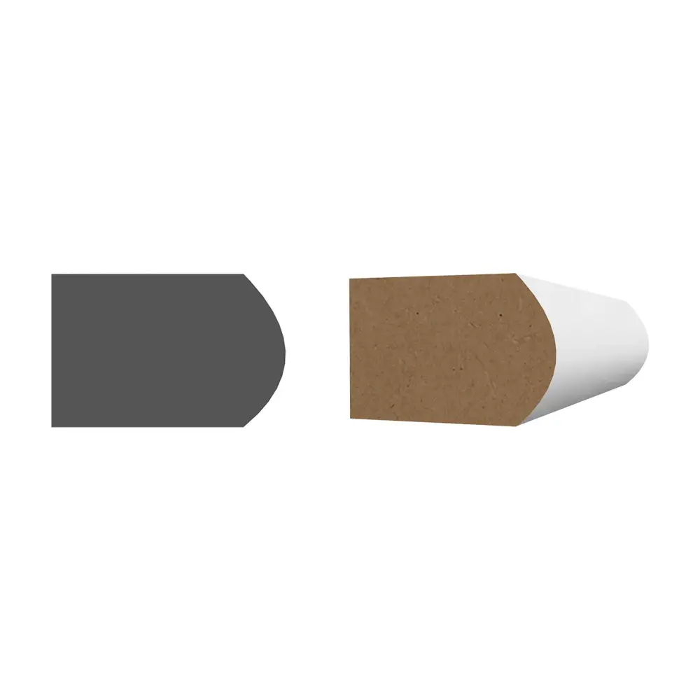 1'' x 1-1/2'' x 8' Chalk Primed MDF Window Stool Molding