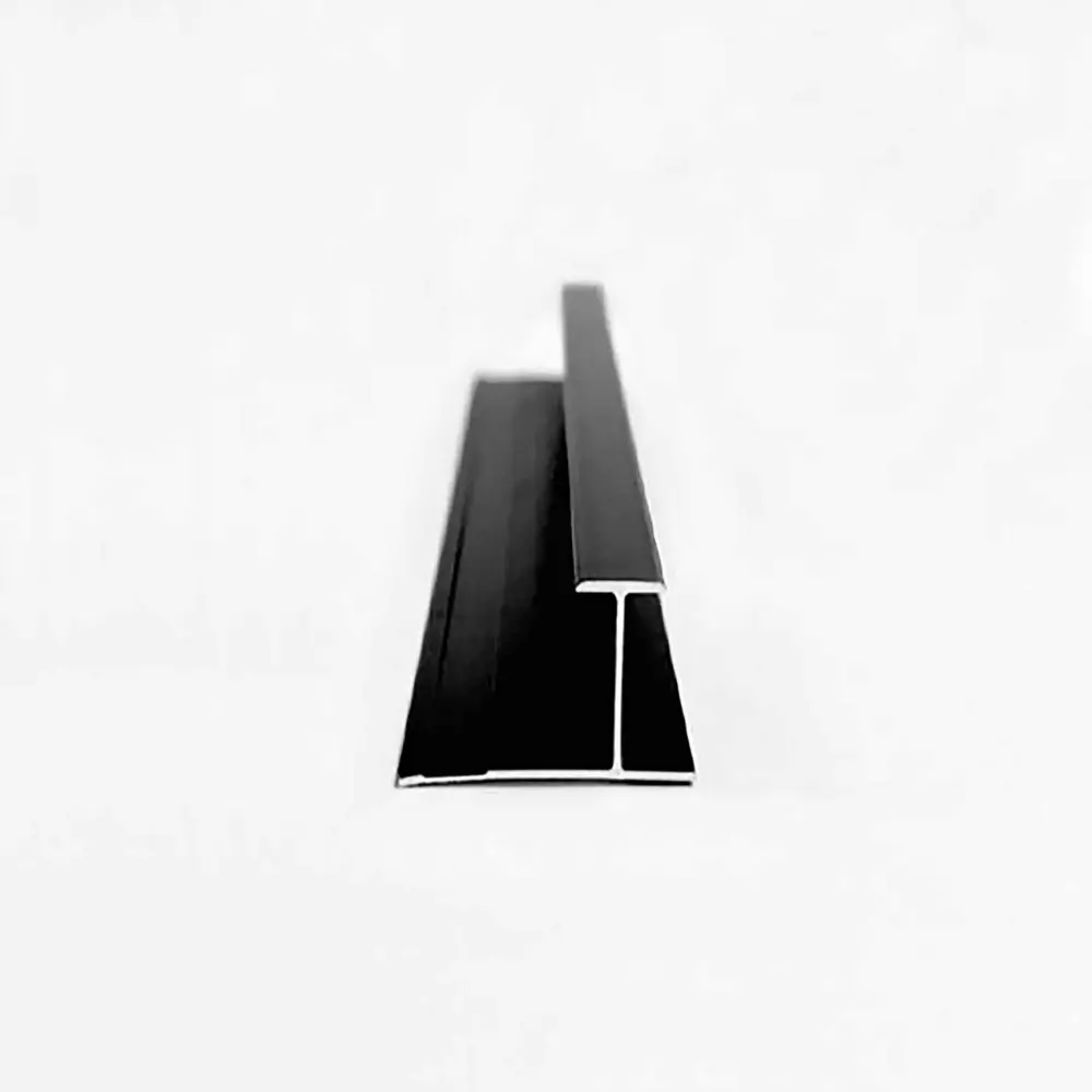 Aluminum Trim 5 mm Wall Panel, Connector Type ebony