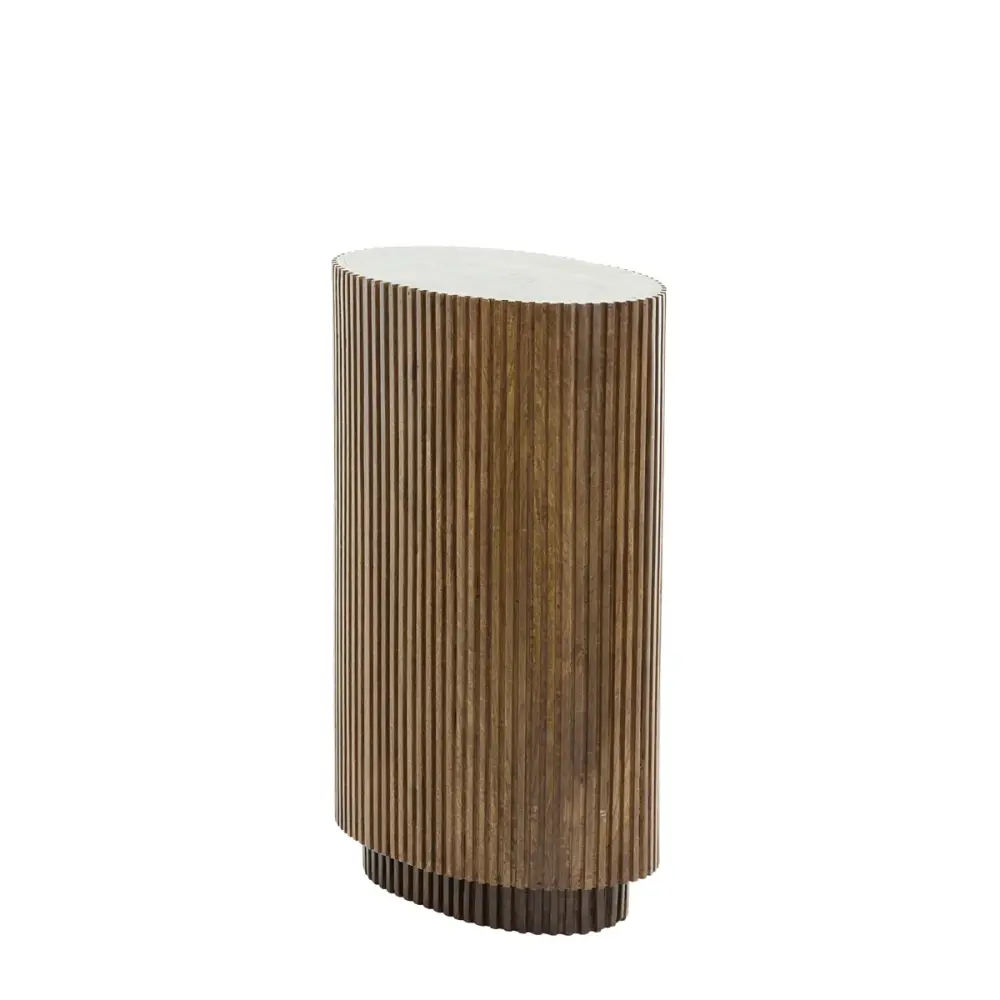 Dumosi Wooden Pillar - Charcoal Brown