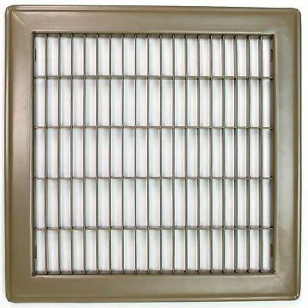 MFFR612B METAL-FAB Cocoa Stamped Floor Register, 6" X 12"