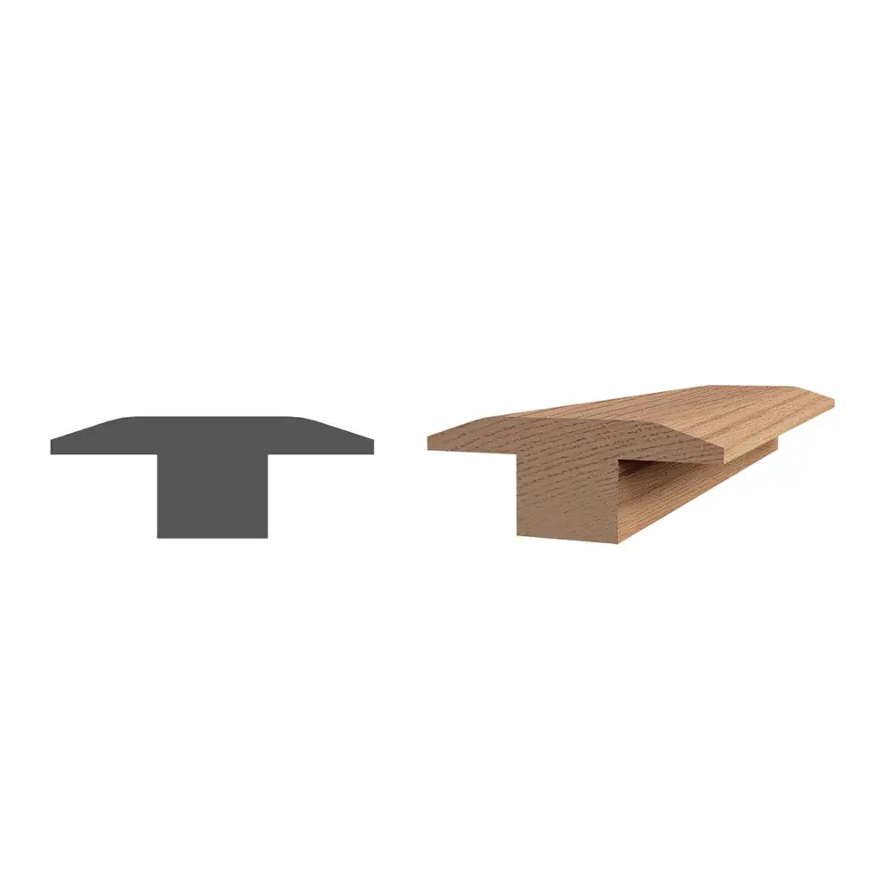 Oak ''T'' Moulding Floating Floor, 90" x 1-1/2" x 8 mm