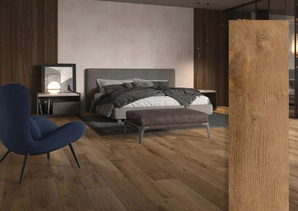 San Pedro Wood Look Cocoa Tile 8x48 Rectified Porcelain Floor and Wall Interior or Exterior