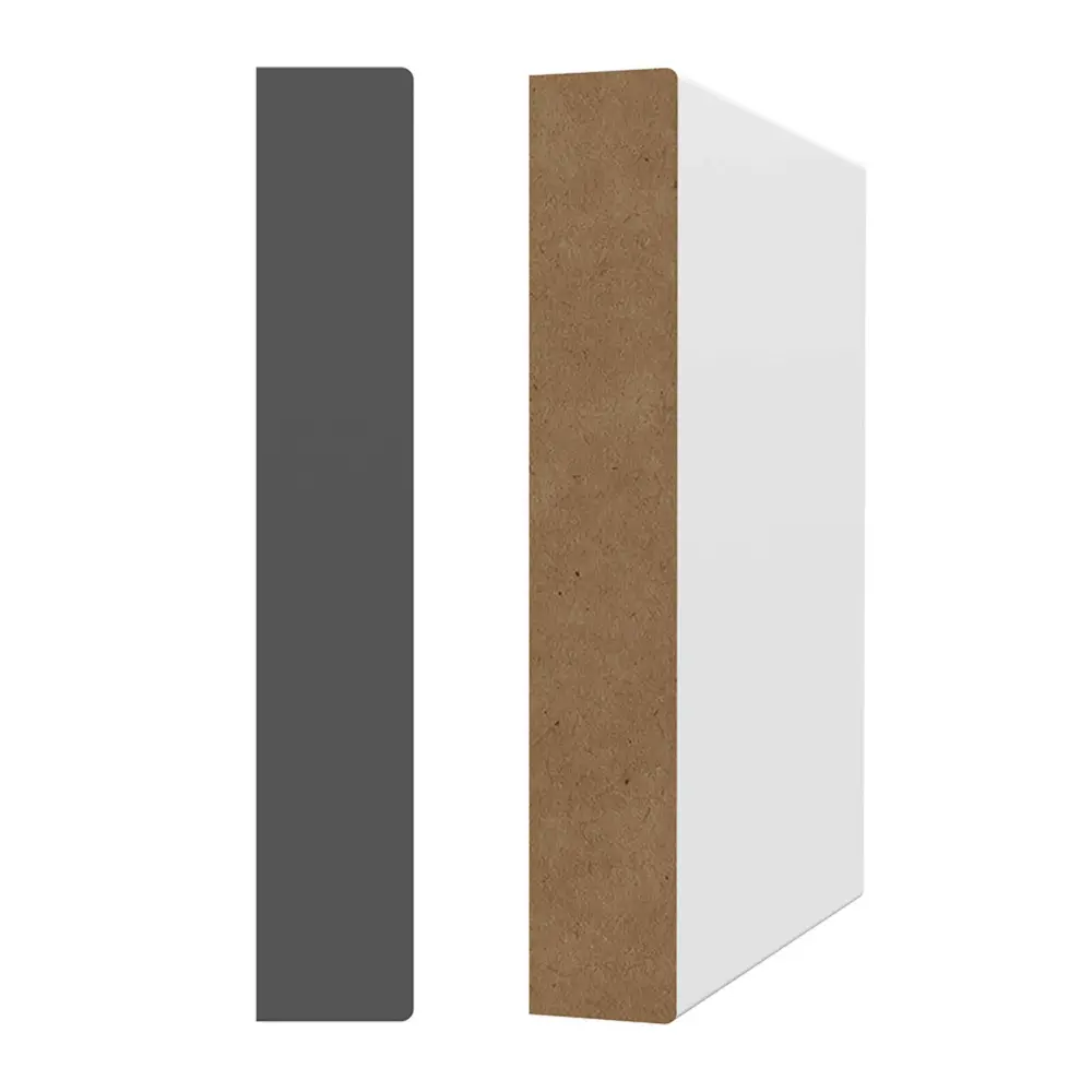 White Primed MDF Rectangular Molding, 3/4" x 4-1/2" x 8'