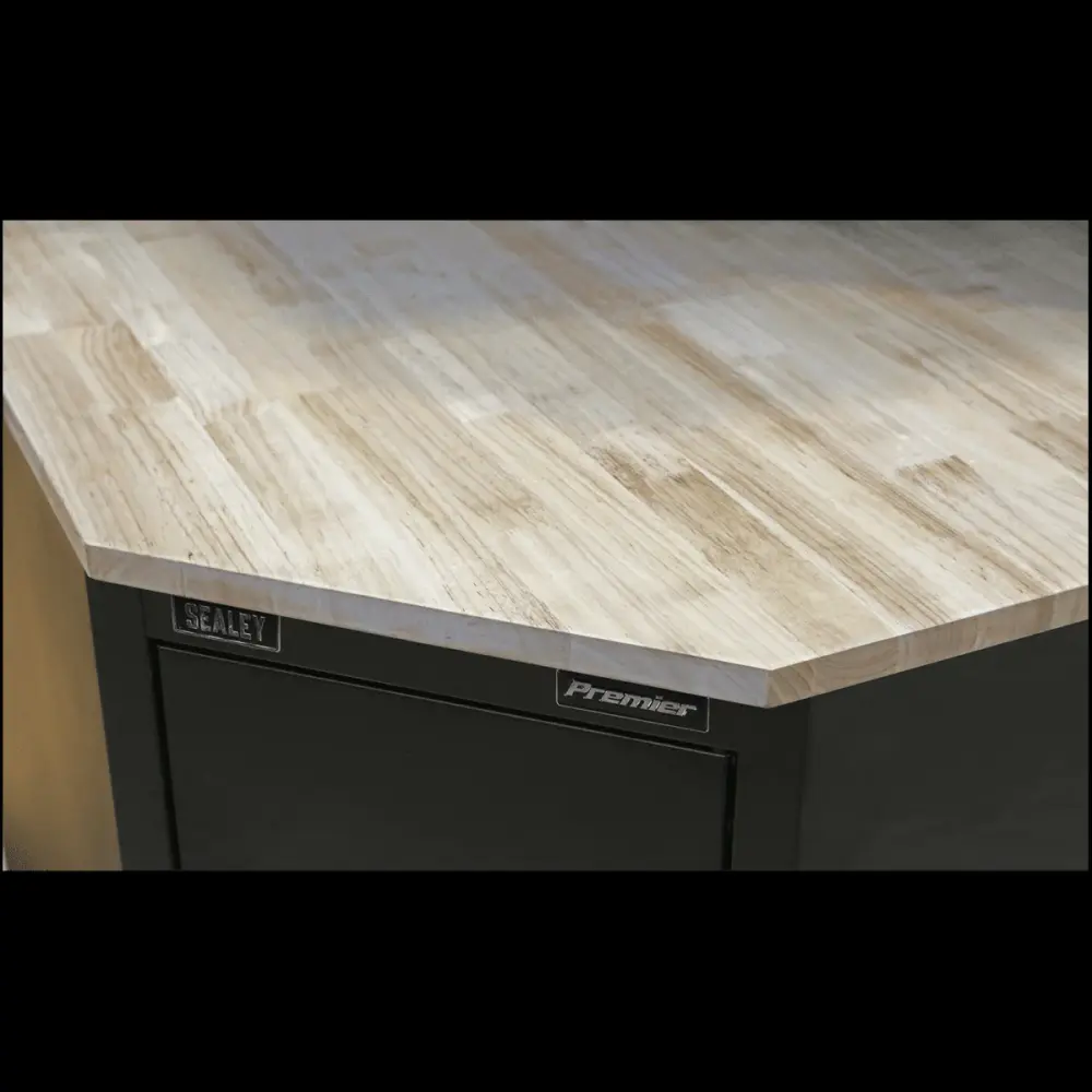 Drum Handling Sealey APMS18 Hardwood Corner Worktop 930mm