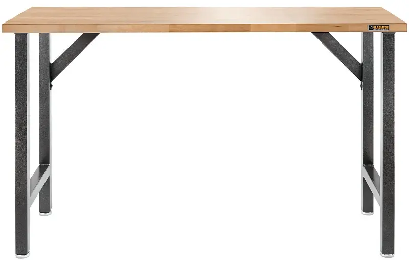 Gladiator GAWB66HWGG Roomy Hardwood Modular Workbench, 66-1/2 OAW, 38-3/4 OAH, 20 OAD, 1500 lb, Hammered Granite