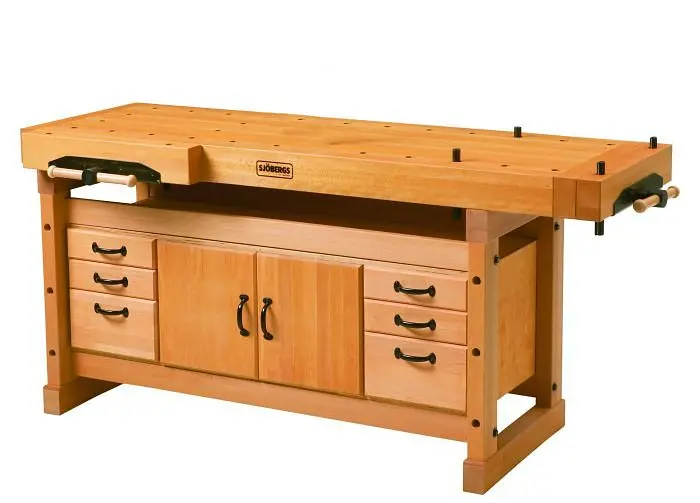 Sjöbergs Elite 2000 Workbench Combo SM04 Cabinet and Elite Accessories Kit, SJO-99402K
