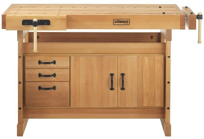 Sjöbergs Scandi Plus 1425 Workbench SM03 Cabinet and Scandi Plus Accessory Kit Combo, SJO-99938K