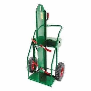 Anthony Cylinder Truck, 34 W x 66 H, 16 Pneumatic Wheels, Holds 2 Cylinders, 84LFW16