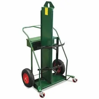 Anthony Fortified Firewall Series Lifting Eye Carts, 244-330 cu ft Cylinders, 4" Foam Wheels, 94LFW-16-FF-LNR
