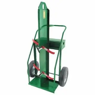 Anthony Heavy-Duty Frame Dual-Cylinder Cart, 66 H x 34 W, 16 Solid Rubber Wheels, 84LFW-16S