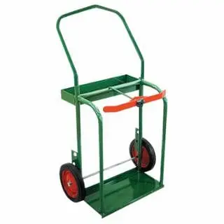 Anthony Heavy-Duty High-Rail Frame Dual-Cylinder Cart, 46 H x 25 W, 10 Solid Rubber Wheels, 85-10