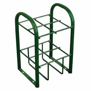 Anthony Safety Multiple M7/M9/C/D/E Cylinder Stand, 10.5 W x 19.5 H x 12.5 D, 4-Cylinder, Stationary, 6040