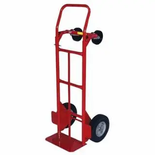 Milwaukee 2-Position Convertible Hand Truck, 800 lb Load Threaded Cap, 8 x 14 Toe Plate, Flow Back Handle, Solid Puncture ...