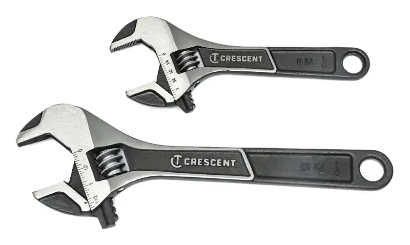 Crescent ATWJ2610VS Wrench Set, 2-Piece, Alloy Steel, Onyx Phosphate