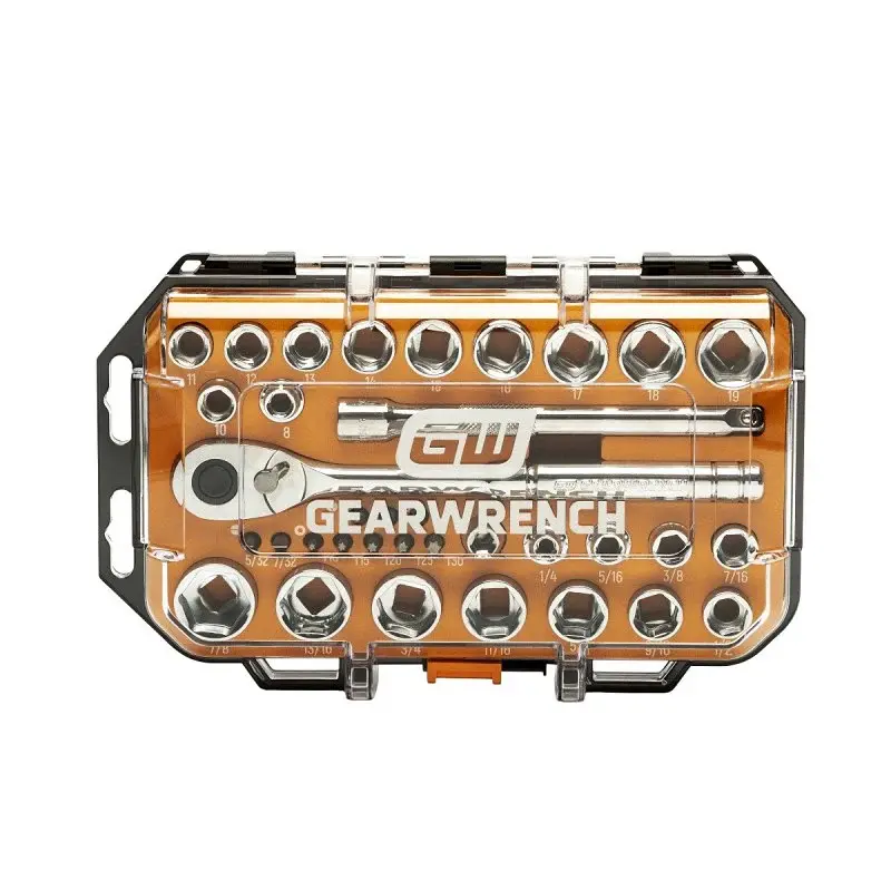GearWrench GW72SWS38 Mechanics Hand Tool Adjust, 35-Piece, Chrome