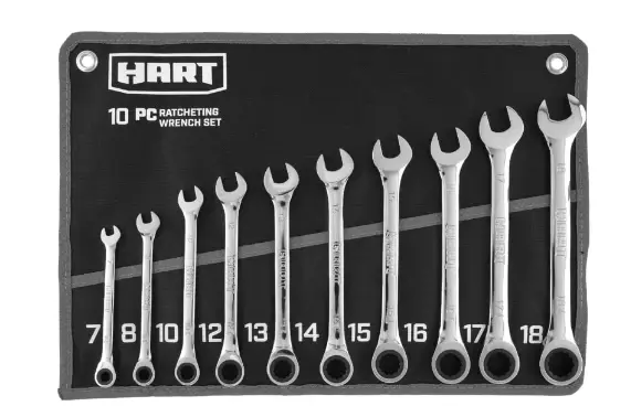 Hart 10pc Ratcheting Wrench Place SAE